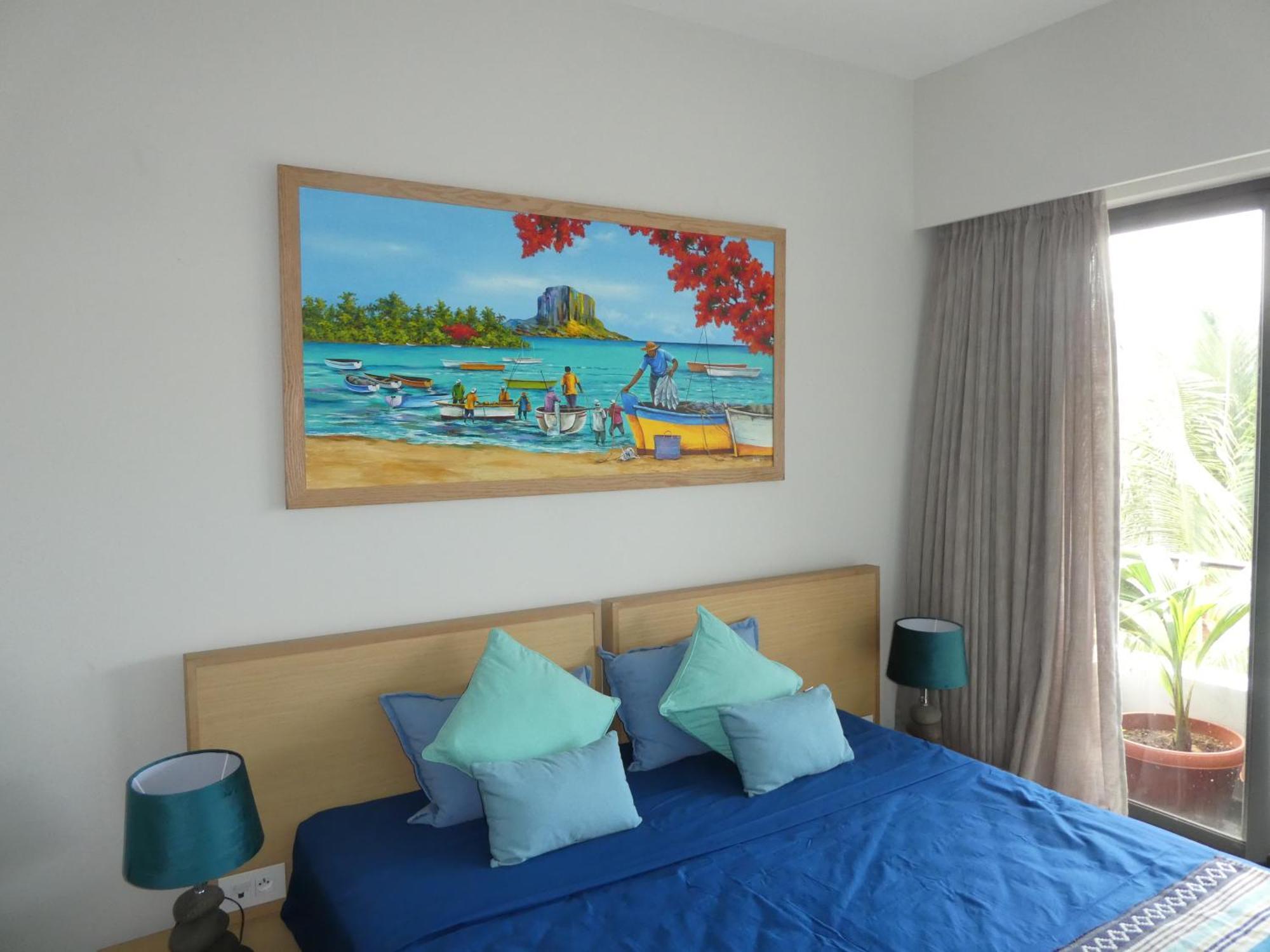 Appartement Le Dauphin Du Lagon Bleu - Plages De Mont Choisy Et De Trou Aux Biches กรองด์เบย์ ภายนอก รูปภาพ